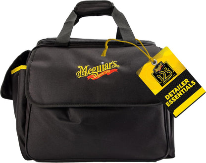 Meguiar's Detailing Bag - Premium Car Bag and Detailing Supply Organizer - Portable for All Your Favorite Supplies, Black