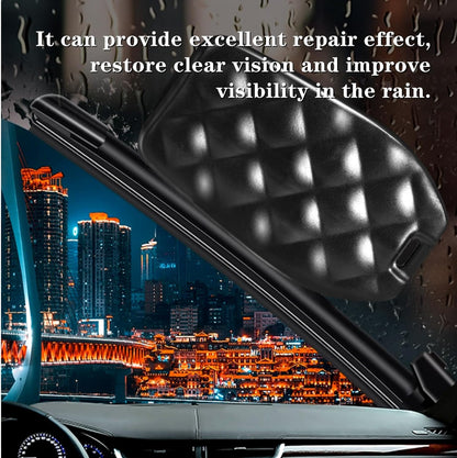 Car Wiper Repair Tool Universal Wiper Blade Cutter Windshield Wiper Trimmers Professional Rubber Regroove Tool Windscreen Blade Cleaner Windscreen Wipers Restorer for All Universal Car Wiper(Black)