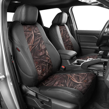 EKR Tacoma Car Seat Covers Custom Fit for Toyota Tacoma (Petrol) 2024 2025 2026 DoubleCab/CrewCab SR/SR5/TRD Sport/TRD Off-Road/Limited -Truck Seat Covers Full Set,Faux Leather(Black)