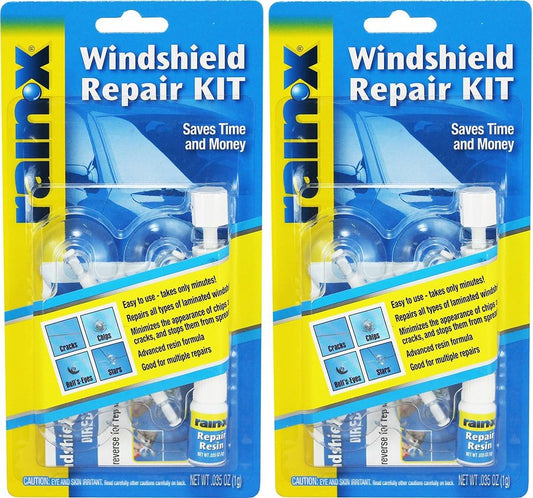 Rain-X 600001 Windshield xQyJm Repair Kit, 0.035 Oz (2 Pack)