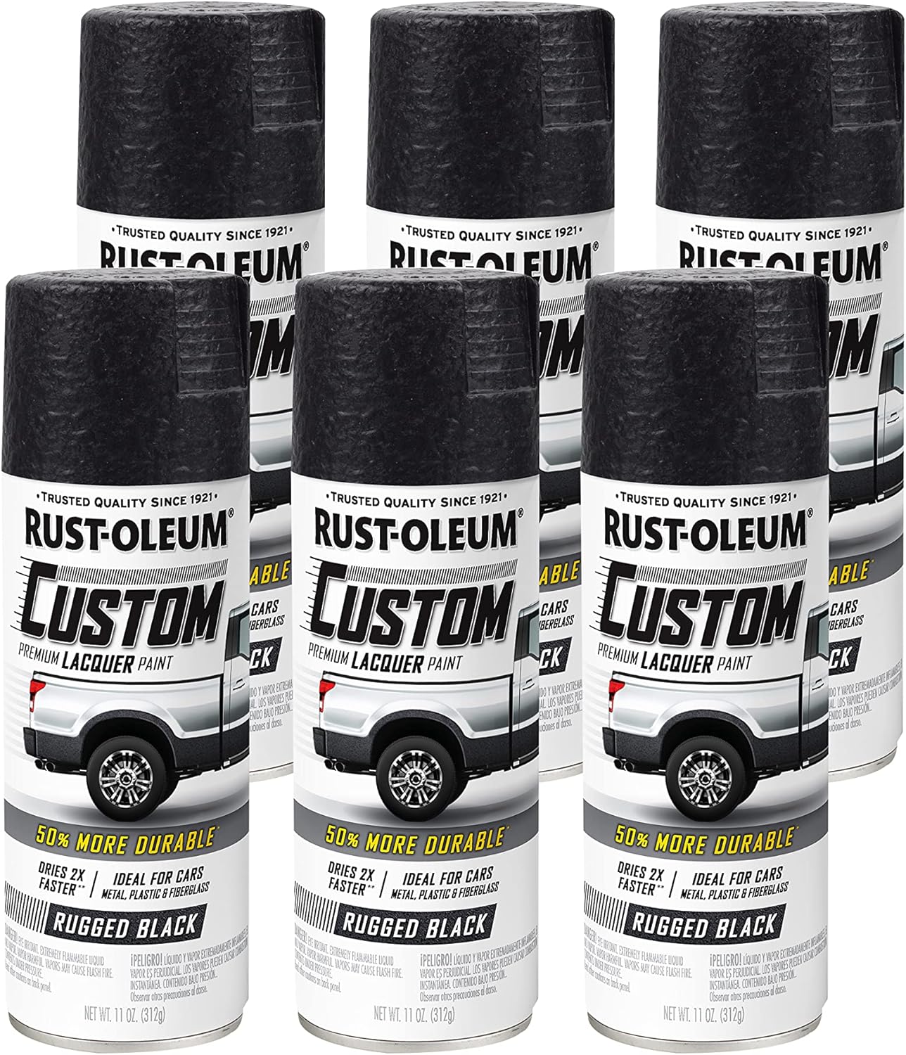 Rust-Oleum 323383 Automotive Custom Lacquer Spray Paint, 11 oz, Gloss Clear