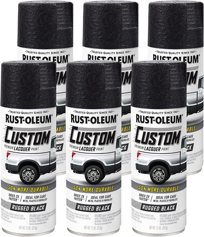 Rust-Oleum 323383 Automotive Custom Lacquer Spray Paint, 11 oz, Gloss Clear
