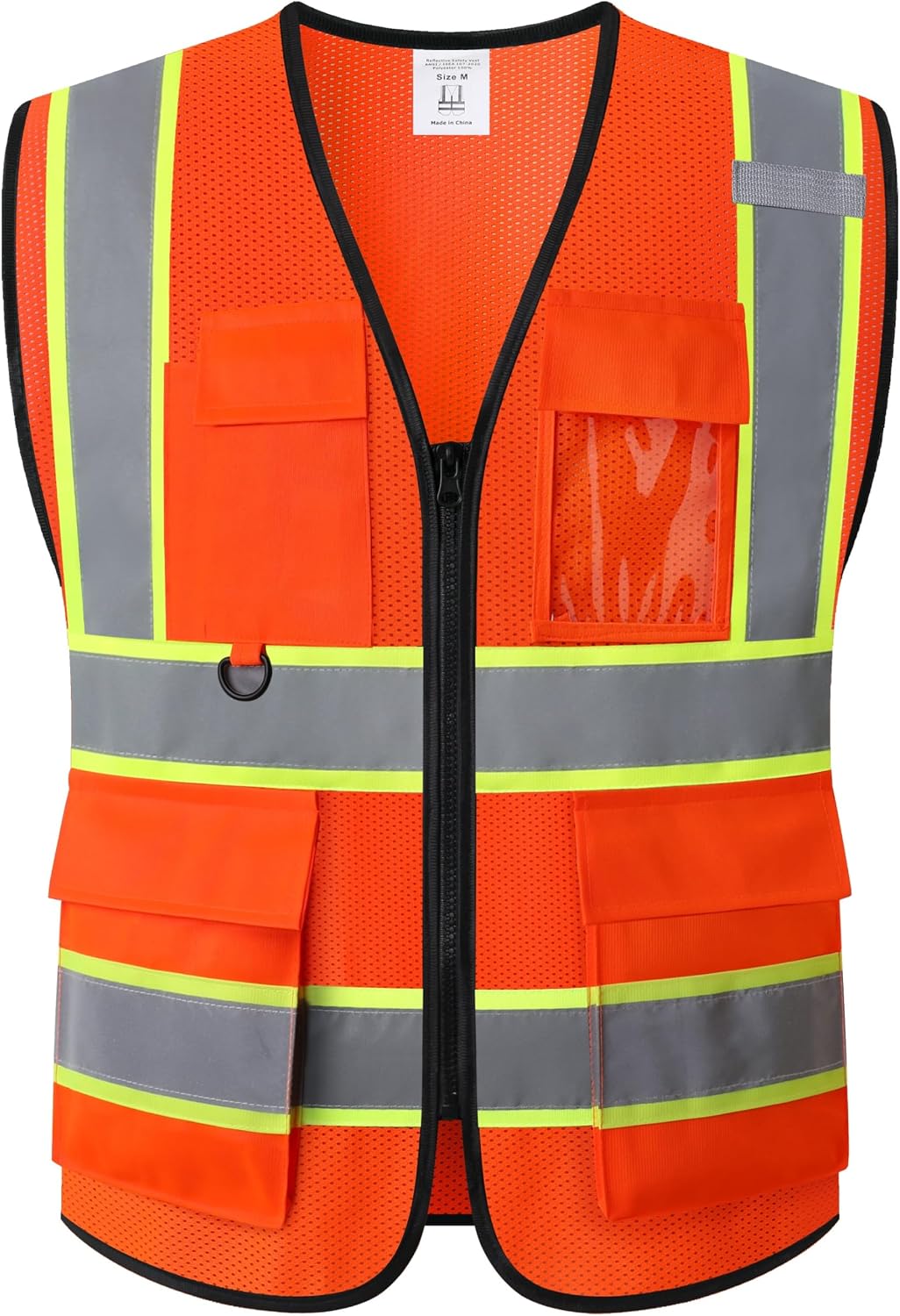Safety Vest for Men Women Hi Vis Vest with Pockets Mesh High Visibility Vests Meets ANSI/ISEA Standards