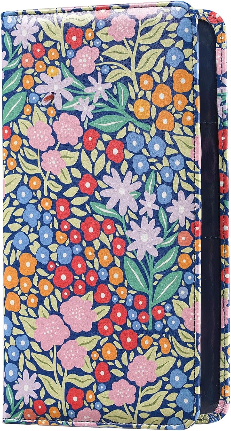 Car Registration and Insurance Holder, Insurance Card Holder, Car Registration Holder, Floral Themed Cover with Magnetic Shut