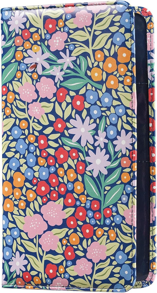 Car Registration and Insurance Holder, Insurance Card Holder, Car Registration Holder, Floral Themed Cover with Magnetic Shut