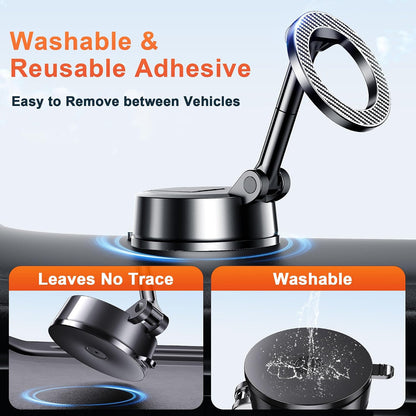 Qifutan Dash Mounted Holders Phone Holders for Your Car Phone Mount for Car Windshield Dashboard Air Vent Universal Desk Mounts Hands Free Automobile Cell Phone Holder Fit for iPhone Smartphone