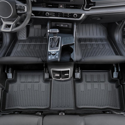 Floor Mats for Kia K5 2021-2026/Hyundai Sonata Gas 2020-2026, All Weather Floor Mats Trunk Cargo Liner Accessories, Full Coverage Set (Fit FWD Models)