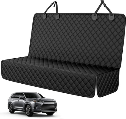 PETICON Waterproof Scratchproof Pet Bench Seat Covers for Cars, SUVs, Nonslip Durable Back Seat Cover for Dogs, 600D Oxford Fabric, Machine Washable