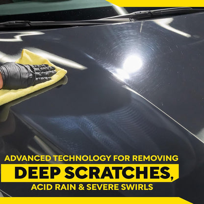 Meguiar's Pro Speed Compound M10032, Fast-Cutting Rubbing Compound for Cars, Offers Heavy Scratch and Swirl Removal, Professional Car Polish, Car Compound Removes up to 1200 Grit Sanding Marks, 32 Oz