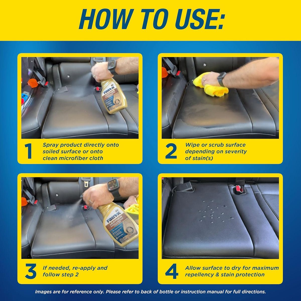 Rain-X 620232SRP All-Interior Cleaner Protectant & Repellent for Car Interiors, Cleans + Repels Liquid Spills & Dust without Residue, Cherry Scent 16 Fl Oz.