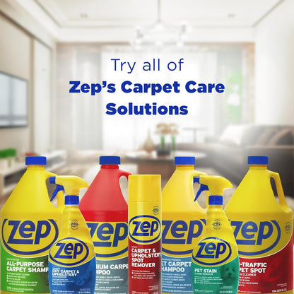 Zep High Traffic Carpet Cleaner - 1 Gallon - Penetrating Formula Removes Deep Stains. Make High-Traffic Areas Look New Again