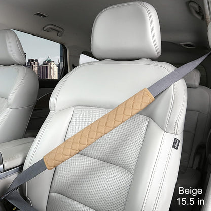 HighnessHwoo Extra Long Seatbelt Covers for Adults Kids Women & Men, Soft Car Seat Belt Strap Cushion for Sedan, SUV, Trucks, Shoulder Neck Chest Protector Pads, Auto Accessories, 1pc, Gray, 25.5in