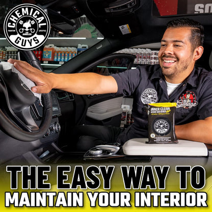 Chemical Guys InnerClean Interior Quick Detailer Cleaner and Protectant for Dashboards Door Panels Seats Trim and Surfaces Non Greasy Interior Car Cleaning Spray and Interior Detailer Spray 16 oz