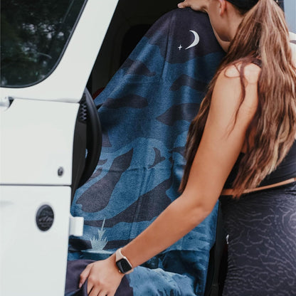 Sprints Athletic Running Towel, Full-Sized, Car Seat Cover - Performance Microfiber (Garden of Races Past)