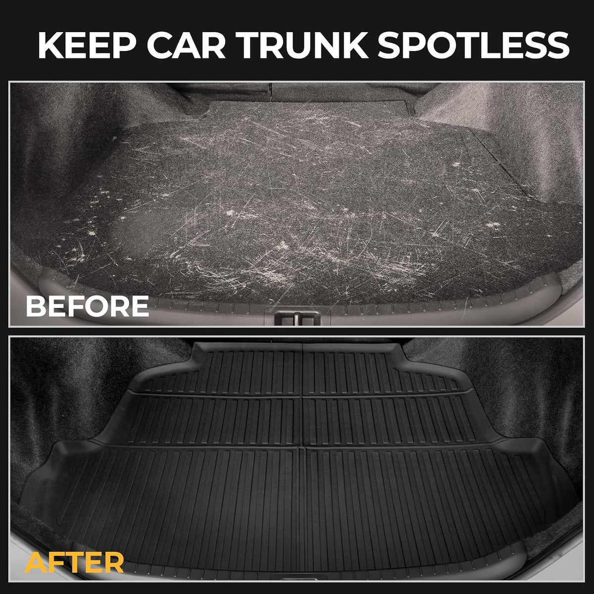 Floor Mats for Toyota Sienna 2021-2026, All Weather Floor Mats Lower Trunk Cargo Liner Accessories, Full Coverage Set (Fit 8-Seat with Spare Tire)