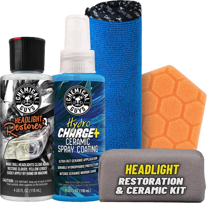 Chemical Guys Headlight Restore and Protect - Cleans, Restores Clarity, and Protects Headlights from Future Fading, Safe for Trucks, SUVs, Motorcycles, RVs & More - 16 oz