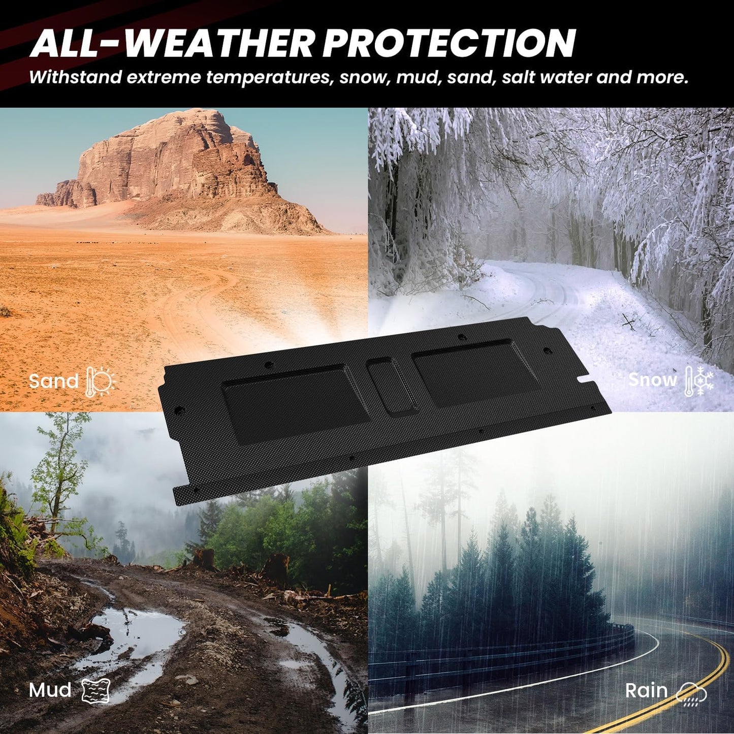 LASFIT Floor Mats for Honda CR-V 2026 2025 2024 2023 (Gasoline & Hybrid & e:FCEV), All Weather TPE Custom Fit Anti-Slip Pet Friendly Car Liners, 1st & 2nd Row Black