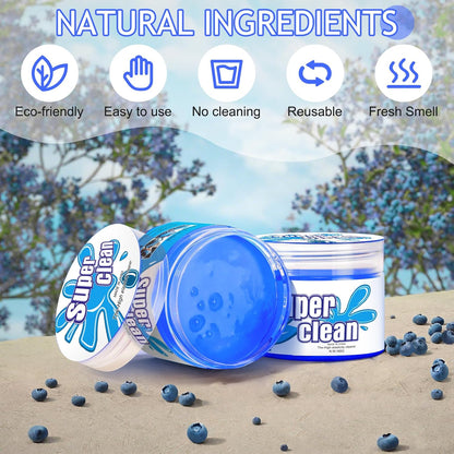 TeSabMi Car Cleaning Gel Car Cleaning Putty Car Putty Car Interior Cleaner Car Slime Car Detailing Kit Car Accessories Gifts for Dad Men Him Women Stocking Stuffers Pink