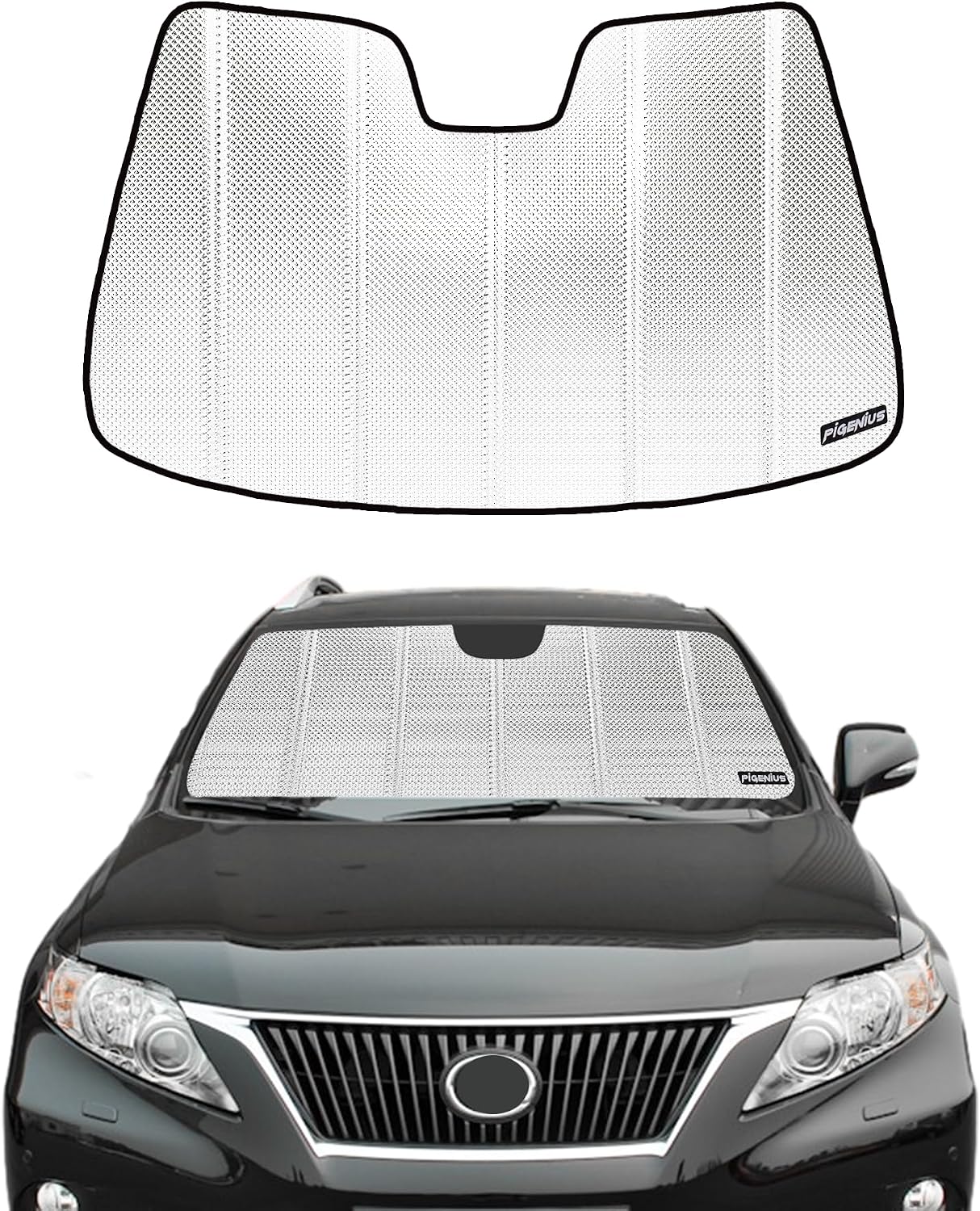 Pigenius Windshield Sun Shade for Lexus RX350/RX450h 2010-2015 Front Window Sunshade - AstraGuard