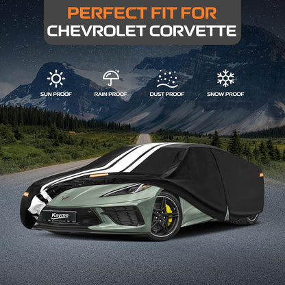 Kayme Heavy Duty Car Cover Custom Fit for BMW 3 Series 320i 325i 328i 330i 335i (1982-2026), Outdoor Full Exterior Cover with Tape and Towel, Rain Snow Sun UV Protection. - Colors A