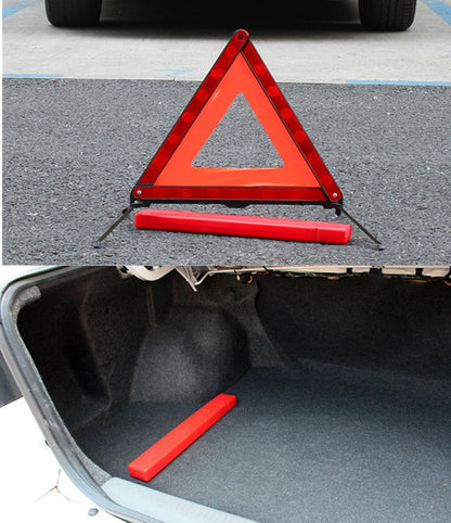 KAFEEK Reflective Warning Triangle for Vehicles, Emergency Warning Triangle Roadside Safety Triangle Kits, Day and Night Visibility for Car Breakdowns, Accidents, Fog Rain, 3-Pack
