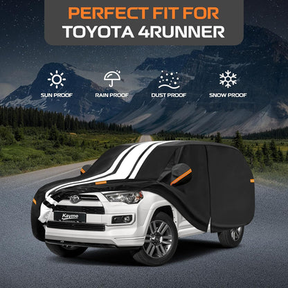 Kayme Heavy Duty Car Cover Custom Fit for BMW 3 Series 320i 325i 328i 330i 335i (1982-2026), Outdoor Full Exterior Cover with Tape and Towel, Rain Snow Sun UV Protection. - Colors B