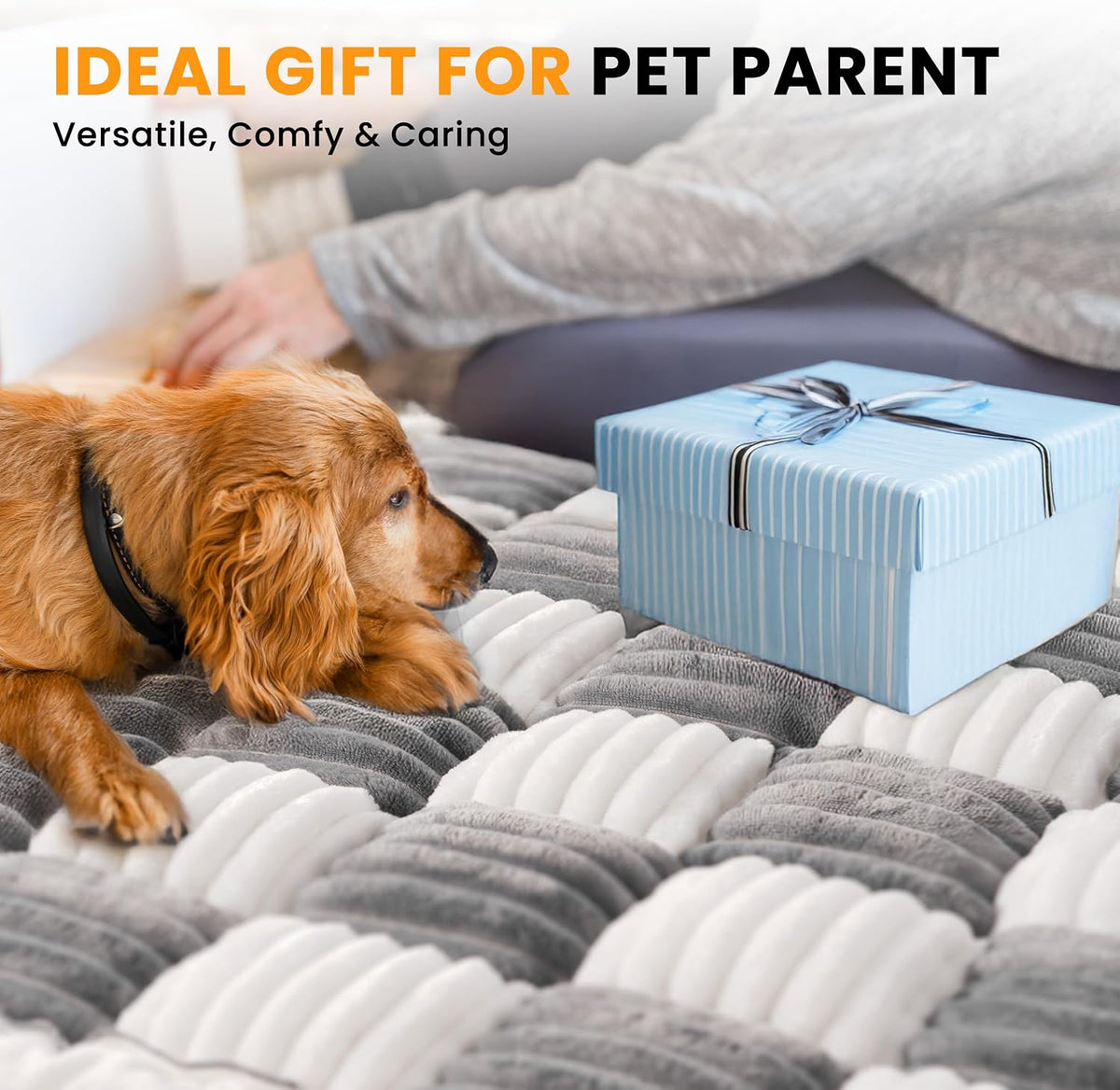 HiPetpy Backseat Dog Bed Mat for Car, Non-Slip Dog Bed for Car Back Seat, Soft & Cozy Dogs Blanket, Washable Travel Pet Mat Seat Protector for Cars, SUVs, Trucks