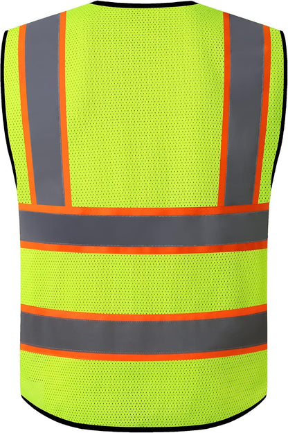 Reflective Safety Vest for Men Women Construction Vest Meet ANSI/ISEA Standard