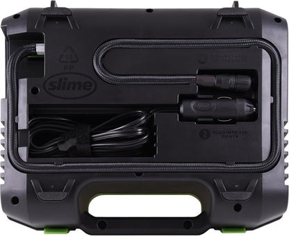 Slime 50158 Flat Tire Repair Kit, Smart Spair Ultra, All-in-One Solution, Repairs and Inflates, Car/Trailer, 10 Min Fix