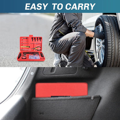 GOOACC Tire Repair Kit - 106pcs Heavy Duty Tire Plug Kit Flat Tire Puncture Repair Kit for Car, Motorcycle, ATV, UTV, RV, Tractor, Trailer
