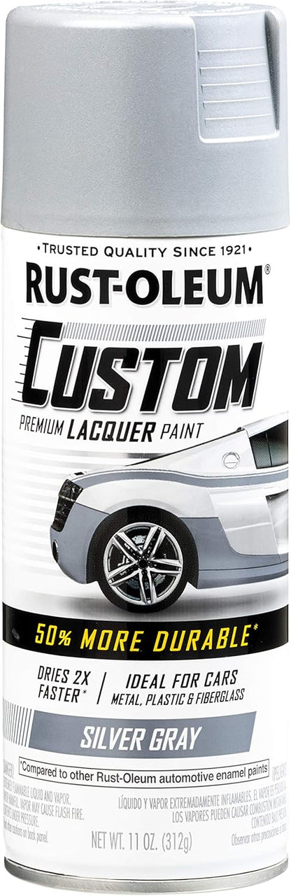 Rust-Oleum 323383 Automotive Custom Lacquer Spray Paint, 11 oz, Gloss Clear