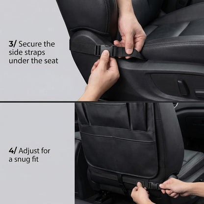 ONE PIX Backseat Car Organizer Mats Back Seat Organizers and Storage Bag with Touch Screen Tablet Holder for Kids Toddlers Car Seats, Travel Accessories, Road Trip Essentials Kids
