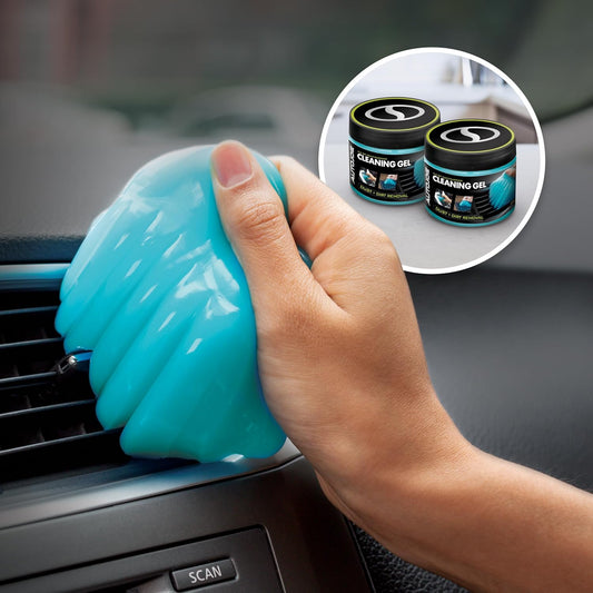 AUTO JOE Car Cleaning Gel, Automotive Dust Car Crevice Cleaner, Slime Auto Air Vent and Interior Detail Removal, Car Putty and Keyboard Cleaner (2-Pack, Unscented)