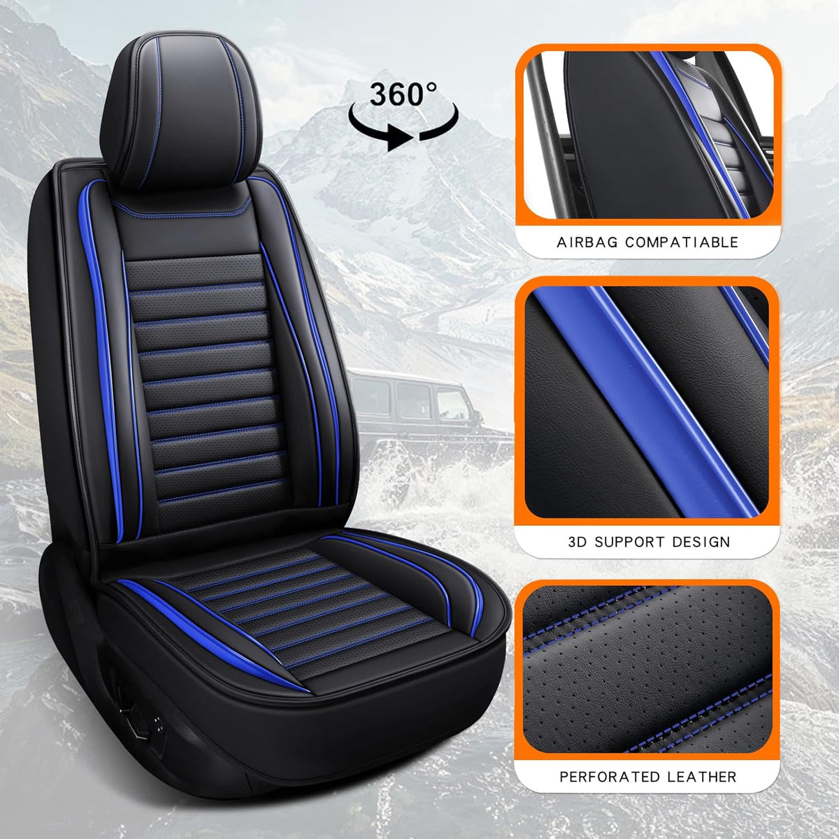 MINGBRON Leather Car Seat Covers,Car Seat Protector Waterproof,Seat Covers Full Set, Car Seat Protectors 5 Seats,Automotive Seat Covers Fit Most Cars Wine Red