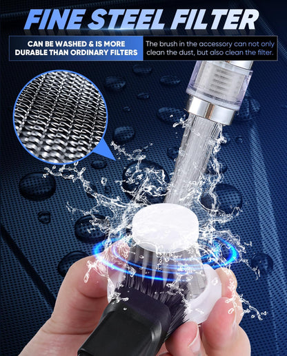 Saker Car Vacuum Portable Cordless Handheld Car Vacuum 15000PA High Power with Brushless Motor and Blower for Cars,Office,Home Cleaning HL107B
