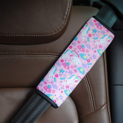 YR Seat Belt Cover for Kids, Soft Comfort Seat Belt Cushion for Children, Cute Cartoon Pattern Car Seat Belt Pads Cover for Girls and Boys, 1 Pack (Cartoon Spider)