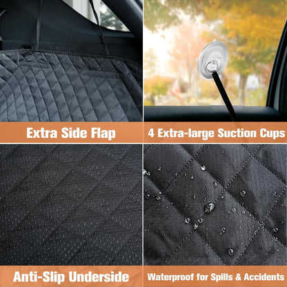 Dog Cargo Liner for SUVs - Waterproof Large Non-Slip Pet Trunk Mat with Bumper Flap Protector, Universal Fit for SUVs, Sedans, Vans