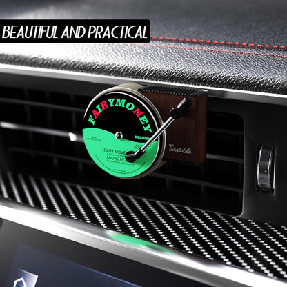 Maicican 12PCS Customizable Car Air Freshener Vent Clip, Pop Singer Album Cover Record Player Shape, Music Lover Gifts. (Fashion)