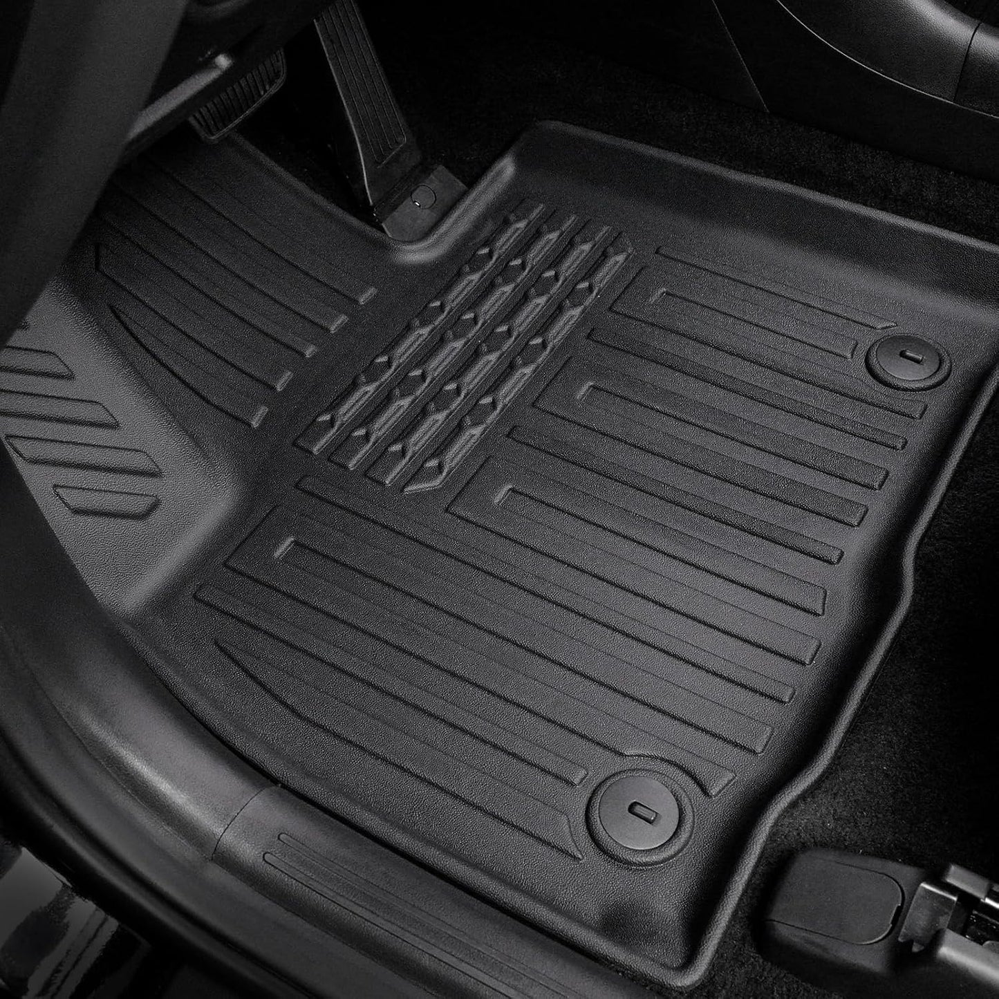 Floor Mats for Hyundai Elantra Gas 2021-2026, All Weather Floor Mats Trunk Cargo Liner and Door Sill Guards Accessories, Full Coverage Set (Not fit Hybrid Models)