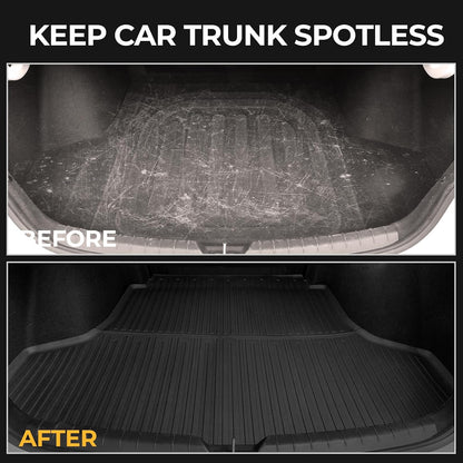 Floor Mats for Kia K5 2021-2026/Hyundai Sonata Gas 2020-2026, All Weather Floor Mats Trunk Cargo Liner Accessories, Full Coverage Set (Fit FWD Models)