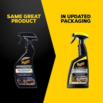 Meguiar's G16216 Ultimate Interior Detailer, Protects Interior Surfaces from Dirt and Grime, Leaves Your Surfaces Protected from UV Rays and Giving It a Lasting Finish, 15.2 Oz Spray Bottle