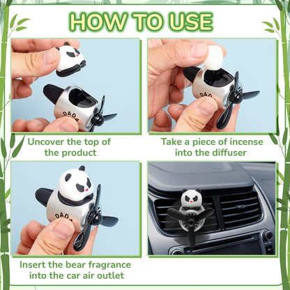 Tallew Car Air Freshener Cute Duck Car Vent Clip Diffuser with Rotating Propeller Outlet Vent 2.5" x 2.4" x 2.1" Easy to Install Included 2 Scents Aroma Tablets Aromatherapy Ornament Auto Accessories