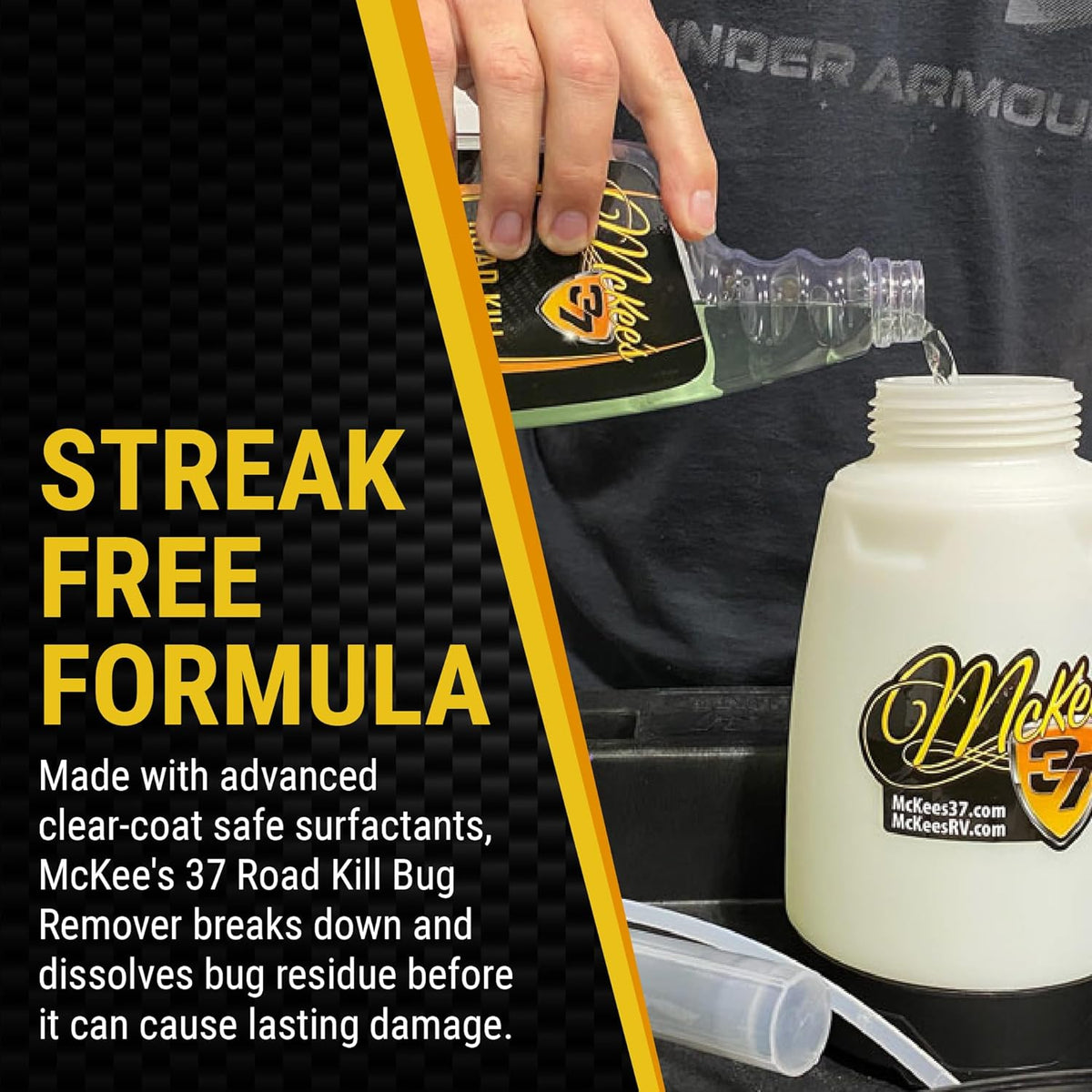 McKee's 37 - Road Kill Remover | Powerful Bug And Tar Remover, Easy and Convenient Car Bug Eliminator Spray for Cars, Trucks, Motorcycles & RVs (22 oz)