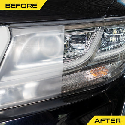Formula 1 Headlight Restorer & Sealant – One Step Polish to Clean & Renew Yellowed Headlights, Windscreens, or Exterior Plastics (8 oz.)