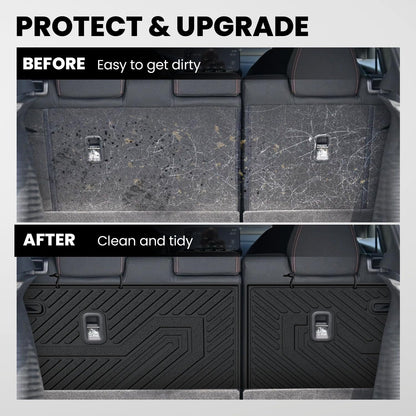 LASFIT Floor Mats for Honda CR-V 2026 2025 2024 2023 (Gasoline & Hybrid & e:FCEV), All Weather TPE Custom Fit Anti-Slip Pet Friendly Car Liners, 1st & 2nd Row Black
