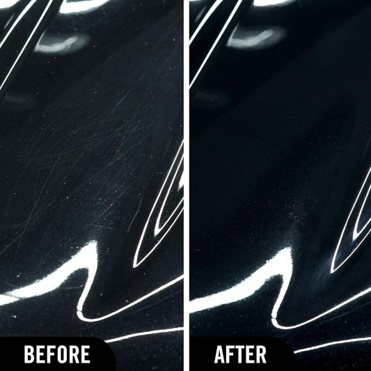 Turtle Wax Hybrid Solutions Ceramic Acrylic Black Car Polish and Wax, Car Scratch Remover & Car Paint Restorer for Black Cars, Deep Shine, Ceramic Coating Protection & Water Beading, 14 oz (Pack of 1)