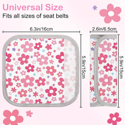 Seat Belt Cover Pad for Baby, Soft Seatbelt Cushion Covers for Kids 2Pcs Car Seat Strap Shoulder Pads for All Car Seats, Stroller, High Chair,Blue Dinosaur