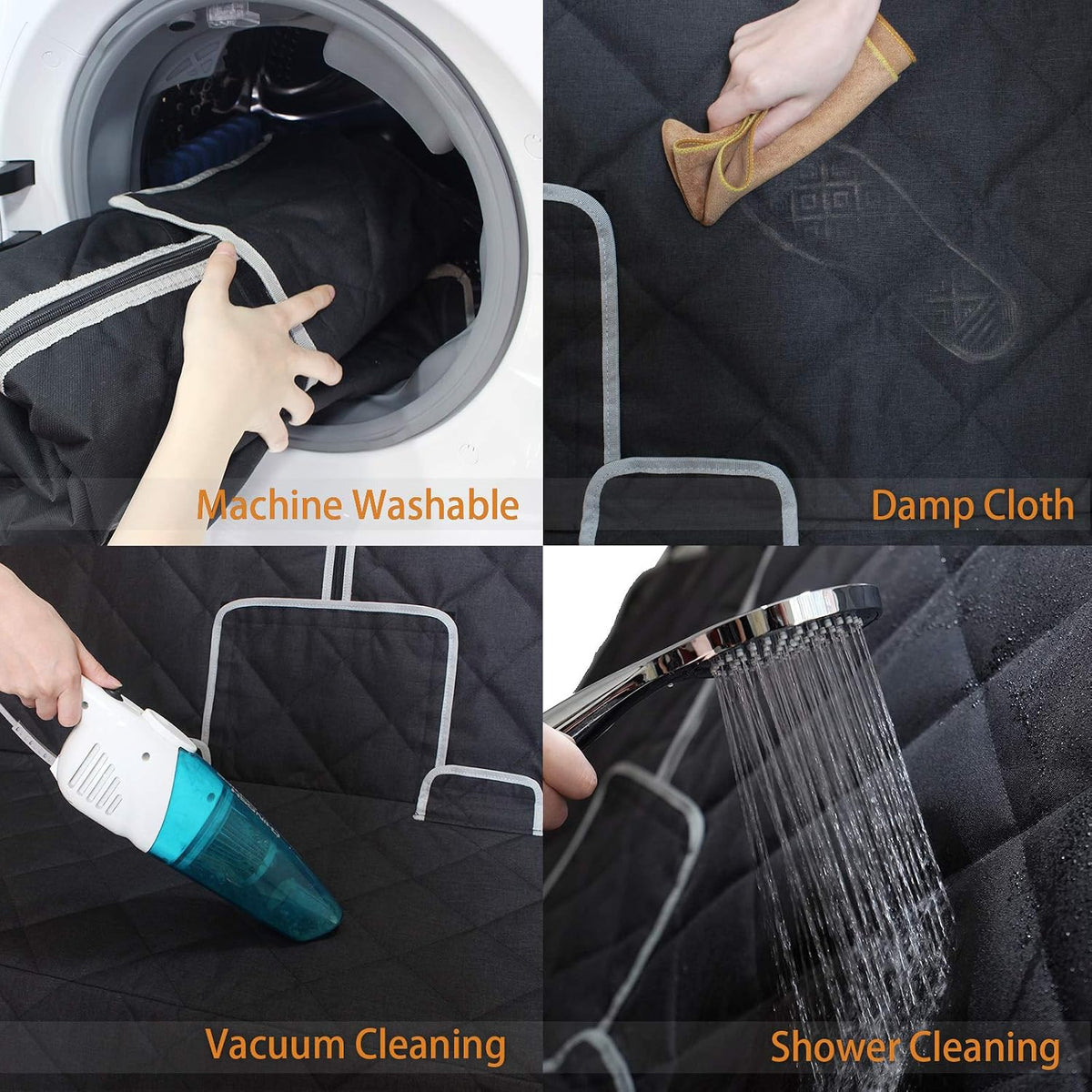 petalage Bench Dog Car Seat Cover for Back Seat Waterproof Seat Covers Durable Scratch Proof Nonslip, Protector for Pet Fur & Mud Washable Backseat Cover for Cars Armrest Compatible