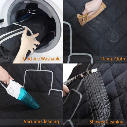 petalage Bench Dog Car Seat Cover for Back Seat Waterproof Seat Covers Durable Scratch Proof Nonslip, Protector for Pet Fur & Mud Washable Backseat Cover for Cars Armrest Compatible
