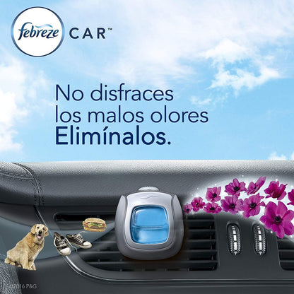 Febreze Car Vent Clips Air Freshener Smoke Odor Eliminator, Citrus Scent 2 Pack